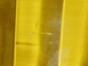 Fostoria Glass Ice Bucket, Yellow Paneled