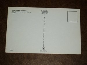 Humorous Fishing Postcard, Tell You Where I Got 'em?