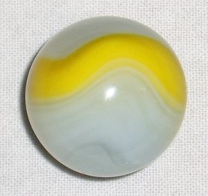 Sale 46% Off, Akro Agate Marble, Yellow Ace, Large 1"