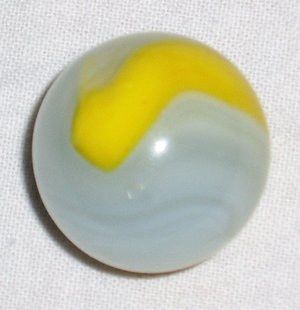 Sale 46% Off, Akro Agate Marble, Yellow Ace, Large 1"
