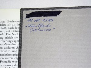 German Language Book, Anna Larina Bucharina, Nun bin ich schon weit uber zwanzig
