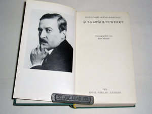 German Language Book, Ausgewahlte Werke, Hugo Von Hofmannsthal