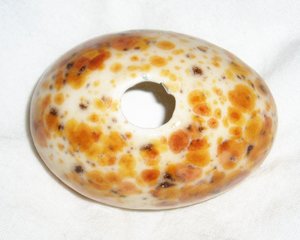 Ceramic Egg, White with Black, & Brown Spots, For Home and Holiday Decorating, Second Egg Ships Free