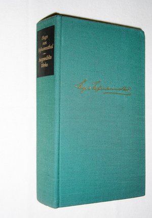German Language Book, Ausgewahlte Werke, Hugo Von Hofmannsthal
