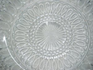 English Salad Bowl, Lead Crystal with Silver Plate Utensils