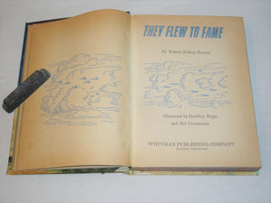 They Flew to Fame, Book, Near Mint, Robert Sidney Brown, Whitman, Free USA Shipping