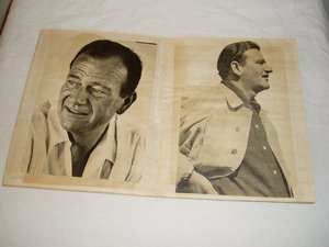 Handmade Scrapbook, John Wayne, Hollywood Movie Star