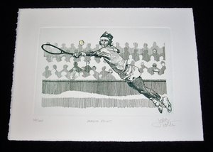 Bob Tolle "Match Point" Numbered Print, Low Number 10/100