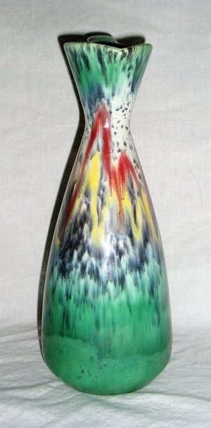 Üebelacker Keramik West Germany Handled Vase / Ewer