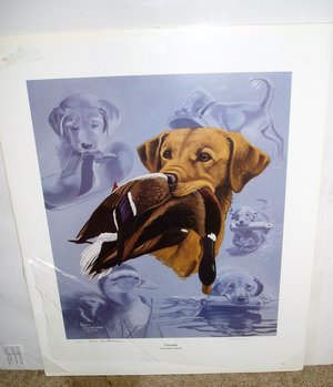 Signed Numbered Print, Crescendo, Labrador Retriever, Debbie Miller Stonebraker