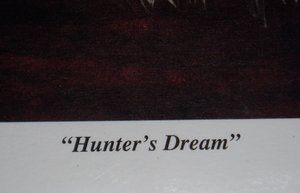 Signed Numbered Print, Hunter's Dream, Linda Conradsen, #31/100, Free USA Shipping