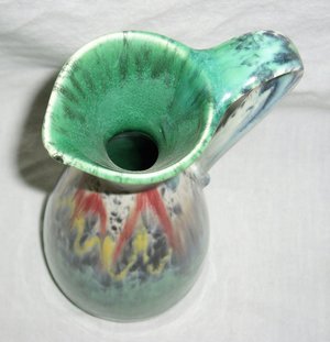 Üebelacker Keramik West Germany Handled Vase / Ewer