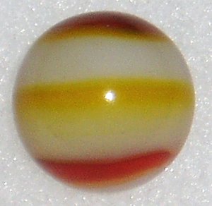 Peltier Ketchup & Mustard Marble, National Line Rainbo, .554, Wet-Mint, Free USA Shipping