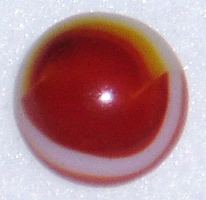 Peltier Ketchup & Mustard Marble, National Line Rainbo, .554, Wet-Mint, Free USA Shipping