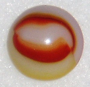 Peltier Ketchup & Mustard Marble, National Line Rainbo, .554, Wet-Mint, Free USA Shipping