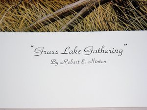 Robert Hinton Numbered Print, Grass Lake Gathering, Free USA Shipping