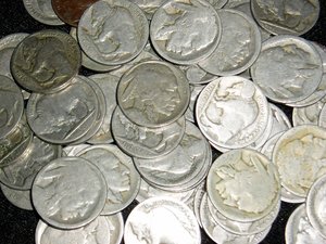 Buffalo Nickels x 18, No Dates, Jewelry Supply