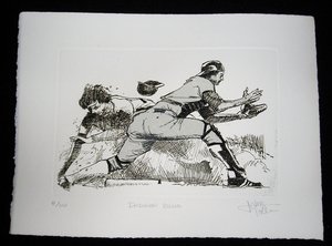 Bob Tolle "Dodger Blue" Numbered Print, Low Number 8/100