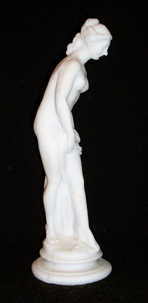 Salt Stone Figurine, Classic Nude, Venus de Milo Style, Italy