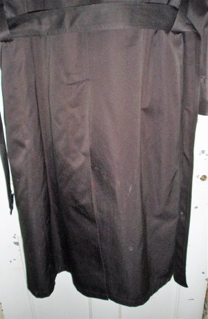 Vintage Towne London Fog Trench Coat, Zippered Liner, Size 44 Long, Black
