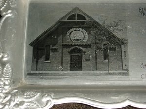 Aluminum Tray, Rising Sun Temple, Chicago, Illinois