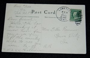 Antique Postcard, Flower Faces, Signed Cobb Shinn, 2nd Card Ships Free