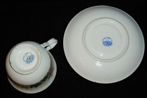 Cup & Saucer, Royal Bengal, Floral Pattern, India Bone China