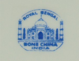 Cup & Saucer, Royal Bengal, Floral Pattern, India Bone China