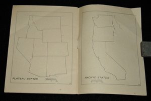 Salesman Sample, Outline Maps, Continental Press, Child's Education Booklet