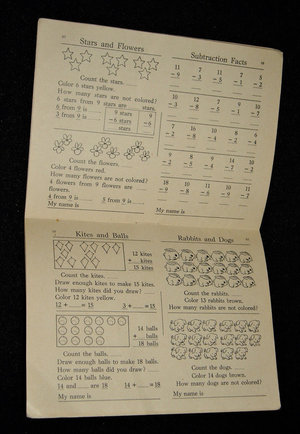 Salesman Sample, Exploring Numberland, Continental Press, Child's Education Booklet