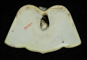 Dog Cigarette Holder, Porcelain Ceramic, Made In Japan