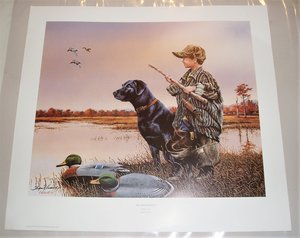The Duck Hunters, Signed Numbered Print, Phillip Crowe