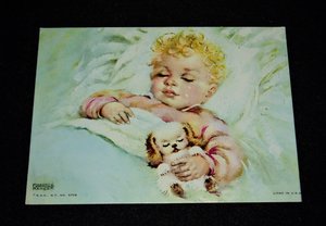 Vintage Children Prints, Florence Kroger, Puppy, Kitten