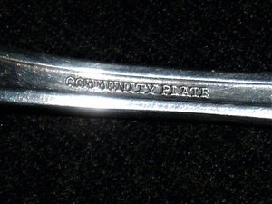 Community Silverplate, "Adam" Casserole Spoon, Free USA Shipping