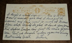 Antique Postcard, Mary and Her Little Bear Behind, 2nd Card Ships Free