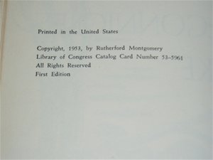 First Edition, McGonnigle's Lake, Rutherford Montgomery, Junior Literary Guild
