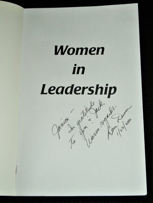 Signed First Edition, Women In Leadership: Three Portraits, Donald W. Dunn