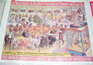 Barnum & Bailey Poster, Colossal Menagerie Tent