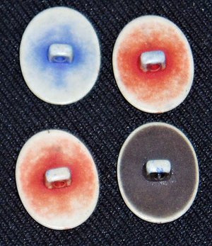 Antique Women's Heads Buttons, Realistic Goofies, Plastic, Set/4, Group #9