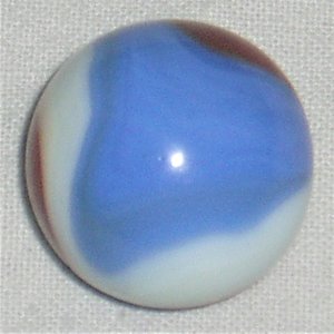 Akro Agate Shooter Marble, Patriot 27/32", Mint Minus, Free USA Shipping