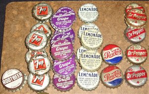 Bottle Cap Collection, 69 Caps, 21 Different