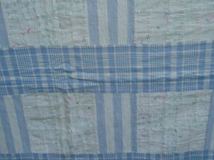 Vintage Child's Quilt, Hand-Stitched