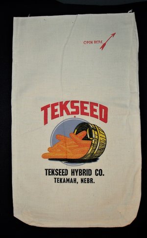Tekseed Corn Seed Sack Bag, New Old Stock
