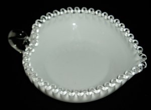 Fenton Silver Crest Heart-shaped Candy Dish