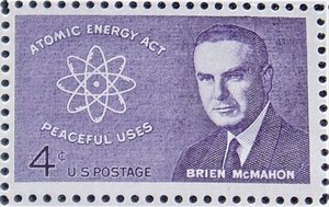 Mint 4c Stamp Sheet, Atomic Energy Act, Scott Catalog #1200 x 50 Stamps