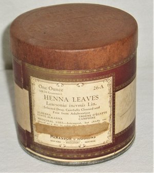 Henna Leaves Container, New Old Stock, McKesson & Robbins