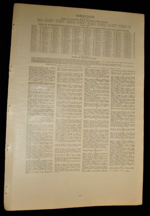 Map Page, Oregon, 1932, Large 13.5" by 19.75" 2 Full Pages