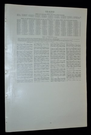 Map Page, Idaho, 1932, Large 13.5" by 19.75"