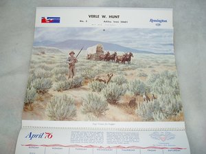 Remington Calendar, 1976 Bicentennial Complete, 12 Pictures