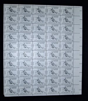Mint 4c Stamp Sheet, Civil War Centennial, Battle of Shiloh, Scott Catalog #1179 x 50 Stamps, 50% Off